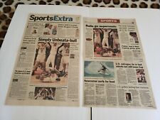 1996 Michael Jordan Chicago Bulls Championship Newspaper ORIGINAL  picture