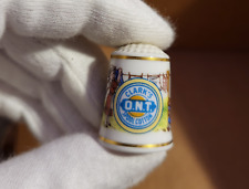 Vintage Clark's ONT Spool cotton advertising fine porcelain thimble picture