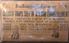 Original Historic Newspaper - SAN FRANCISCO EXAMINER - Dec 31, 1923 - Keepsake picture