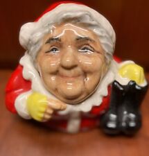 Kevin Francis Face Pot- Sassy Mrs. Santa, 2002 picture