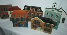 1991 Cat's Meow wood house figurines, Taline, lot of 6 different picture