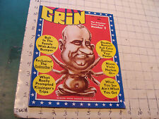 Vintage HIGH GRADE comic Magazine: GRIN #1, nov 1972,  picture