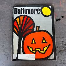 Vtg BALTIMORE Magazine - October 1969 - Baltimore Chamber of Commerce HALLOWEEN picture