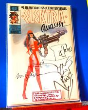 Elektra Assassin #1 1986 Bill Sienkiewicz Signed and Sketch Frank Miller picture