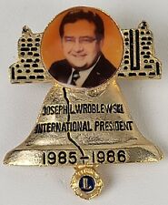 Rare 1985-86 Vtg Lions Club International President Pin Joseph L. Wroblewski picture
