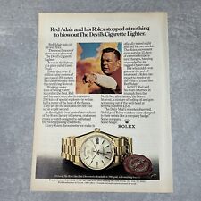 Vintage 1983 Rolex Watch Red Adair Print Ad The Devils Cigarette Lighter picture