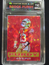 2022 BROCK PURDY Marble Cracked Ice Refractor Limited Edition Design picture