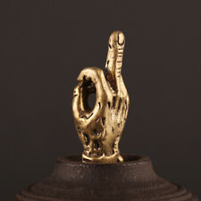 Tabletop Figurine Brass Middle finger Statue Sculpture Home Decor Gift picture