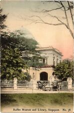 SINGAPORE PC, RAFFLES MUSEUM AND LIBRARY, VINTAGE POSTCARD (b1744) picture