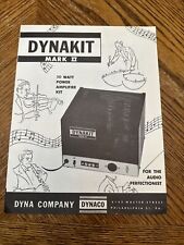 Dynakit Mark II 50 Watt Amplifier Kit Advertisement Dynaco Audio 1956  picture
