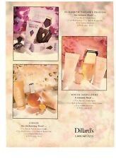Dillards Chloe Elizabeth Taylor Passion Enchanting Floral Vintage 1993 Print Ad picture