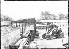 NSW Crane lifting timber, Pelton Mine, New South Wales - Old Photo picture