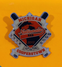 Cooperstown Baseball Pinback Michigan Nationals 2013 picture