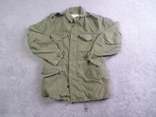 Vintage Army Coat Mans Cotton Wind Resistant Sateen OG 107 Vietnam Short Small picture