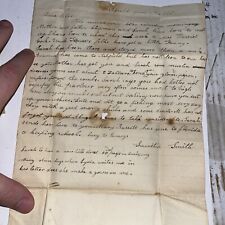 Antique 1835 Letter from Ashfield to Lydia At the Factory on Family Matters picture