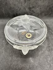 Vintage Walther Glas Crystal West Germany Lidded Trinket Dish Candy Dish 5in picture