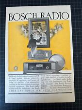 Vintage 1925 Bosch Radio Print Ad picture