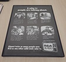 RCA XL 100 1973 Print Ad Framed 8.5x11  Vintage  picture