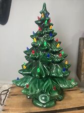 Stunning VTG Atlantic Mold 19 1/2” inch Ceramic Christmas Tree With Scroll Base picture