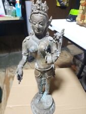Tibetan bronze statue 18 1/2 