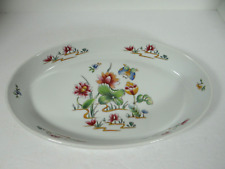 Louis Lourioux Le Faune Oval Baking Dish Butterfly Floral picture