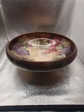 BEAUTIFUL ANTIQUE LARGE T & V LIMOGES HAND PAINTED  BOWL WITH GRAPES picture