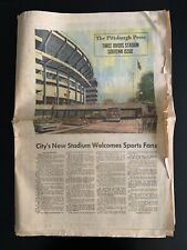 1970 The Pittsburgh Press Three Rivers Stadium Souvenir Issue picture