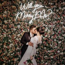 Marry Me Neon Sign Light Up Letters LED Marry Me Decorations For Romantic Pro... picture