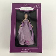 Hallmark Barbie Ornament 2003 Lavender Version Collector's Club Exclusive NEW picture