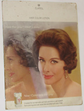 VINTAGE 1964 CLAIROL HAIR COLOR LOTION ADVERTING BEAUTY SHOP DISPLAY COLOR PICS picture