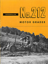 Caterpillar No 212 Motor Grader Sales Book picture