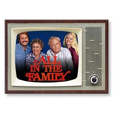 All in the Family TV Show Classic TV 3.5 inches x 2.5 inches Steel Fridge Magnet picture