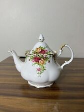 vintage Tea pot Large ROYAL ALBERT ENGLAND BONE CHINA OLD COUNTRY ROSES picture