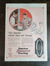Vintage 1922 American Hammered Piston Rings Full Page Original Ad - 1221b picture