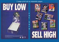 Buy Low Sell High 94 Donruss Baseball Cards 1990S Vtg Print Advertisement 16X11 picture