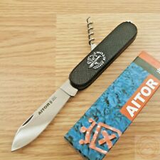 Aitor Gran Quinto Pocket Knife Stainless Blade Tools Included Black ABS Handle picture