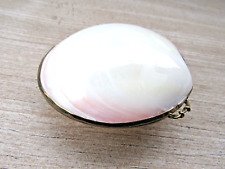 Genuine Antique Clam Shell Clutch Coin Purse Trinket Box picture