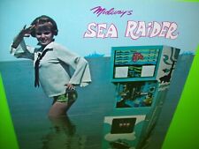Sea Raider Arcade FLYER Original NOS Game Artwork Submarine Subs 1969 Vintage   picture