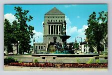 Indianapolis IN-Indiana, De Pew Ft, University Park, Mem Shrine Vintage Postcard picture