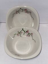 (2) 5.5”Fred Harvey Railroad China Cereal Oatmeal Bowls Trend Pattern Rare Dish picture