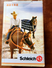 SCHLEICH 40188 Horse Rider Set NEW Western Riding Tack Open Box Retired 2016 picture