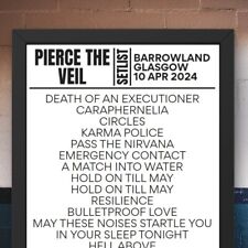 Pierce The Veil Glasgow April 10 2024 Setlist picture
