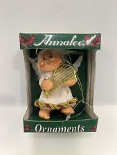 Annalee 3” Angel Cherub with Harp Christmas Tree Ornament 2011 picture