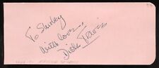 Richard Dick Travis d1989 signed 2x5 autograph on 11-18-47 at Nassour Studios LA picture