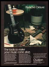 1979 Ovation Guitar Preacher Deluxe Print ad/mini poster-Man Cave musicdécor picture