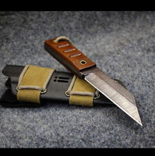 integrity implements Micro Talon in 5160 edc compact handmade hollowgrind knife picture