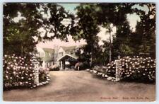 1946 BUCK HILL FALLS PA GRISCOM HALL HANDCOLORED VINTAGE POSTCARD picture
