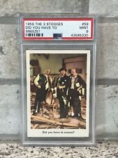 1959 Fleer The Three 3 Stooges #59 Did You Have To Sneeze? PSA 9 MINT picture