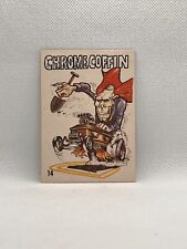 1969-73 Odd Rods Donruss Sticker Card #14 Chrome Coffin picture