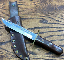 Vintage Buffalo Bill Bowie Knife w Leather Sheath ~ Schrade Walden picture